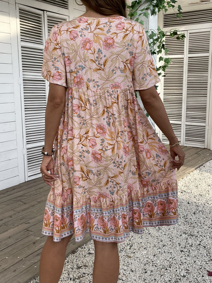 Zara™ | Vestido Floral con Espalda Atada