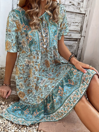 Zara™ | Vestido Floral con Espalda Atada