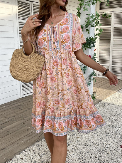 Zara™ | Vestido Floral con Espalda Atada